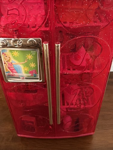 Mattel 2010 Barbie Treats to TV Refrigerator Fridge House Furniture Double Door - Afbeelding 24 van 24