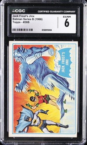 1966 Topps Batman Blue Bat #26B Jack Frost's Jinx