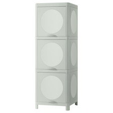 IKEA IVÖSJÖN Cabinet With Doors Green 33x34x99 cm Bathroom Storage Unit New