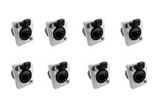 8 RJ45 Ethernet DSeries Panel Mount Floor Box Connectors Pass Through Cat5/Cat6