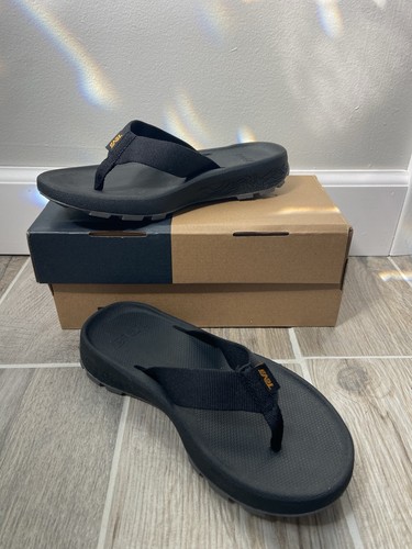 Women's Teva W Hydratrek Hiking Flip Flop Black NIB Size 6 Slip On - Picture 2 of 4