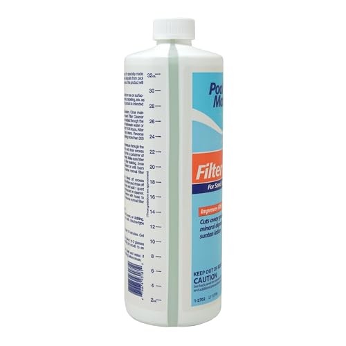 Pool Mate 1-2702 Liquid Swimming Pool Filter Cleaner, 1-Pack