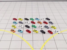 40x Car Vehicles Assorted Set Airport/Aircraft Scenery Diorama Model 1:500 Scale