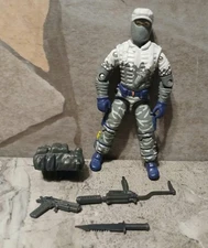 GI Joe Black Major Shockwave Custom Arctic Polar 3.75" 1988 Style Complete Oring