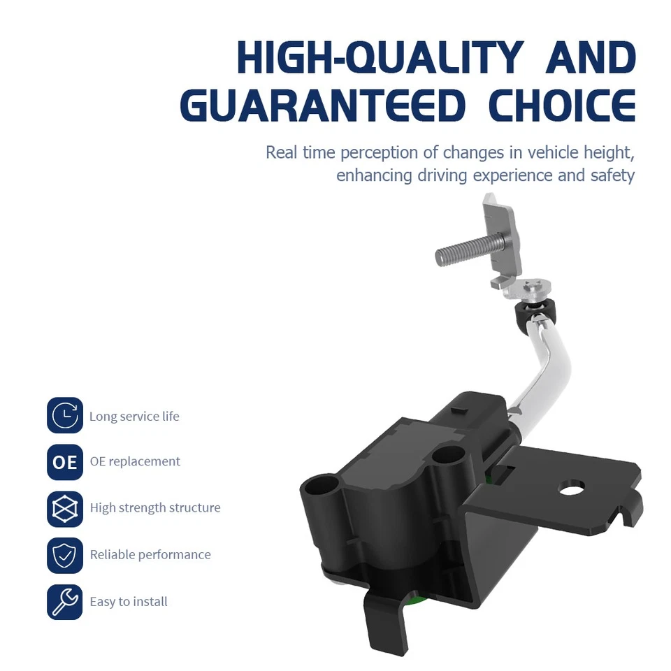 1x Sensor de nivel de altura de conducción de suspensión delantera izquierda para VW Golf CC Audi Q3 Quattro Foto 2 de 3