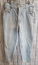 Vtg. Gitano Jeans 14 Short 33x26 Light Wash High Rise Mom Fit Jamaica 90s Denim