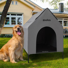 36" Large Dog House for Large Dog Indoor or Outside, Weatherproof 600D PVC Outdo