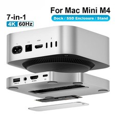 Hub Dock Stand With M.2SSD Enclosure 4K60Hz HDMI SD/TF USB C HUB Docking Station