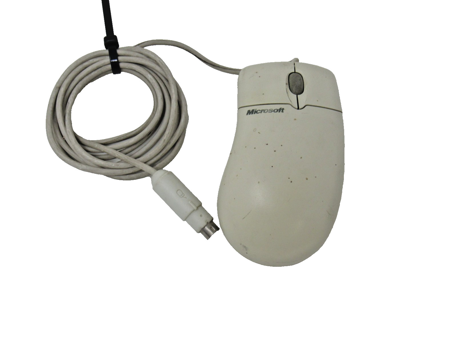 Microsoft  Ball IntelliMouse 1.1A PS/2 Compatible White Right Hand 98952 Vintage