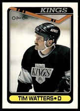 1990-91 O-Pee-Chee Tim Watters Los Angeles Kings #461