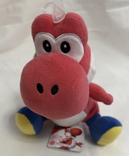Super Mario Bros AC43 Red Yoshi S Stuffy All Star Plush 8" Little Buddy, NWT