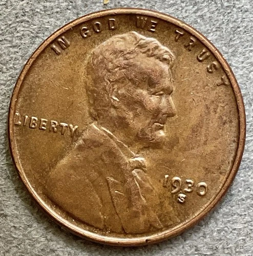 1930-S  Lincoln Wheat Cent - [AU] About Uncirculated - High Grade ~ B887