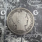 1907 S Barber Half Silver - Good - BH102