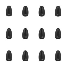 12 PCS Tungsten Flipping Fishing Weights Engraved Worm Sinkers Kit Bass