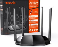 AC8 Router Wifi AC1200 - Router Wireless Dual Band 5Ghz/2.4Ghz, Gigabit Porte, A