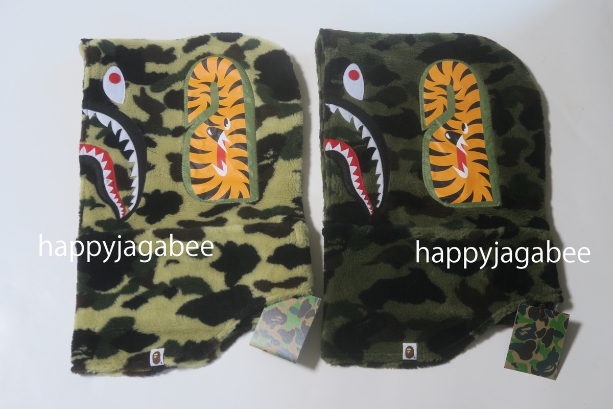 A BATHING APE Men's Goods 1ST CAMO SHARK BOA SNOOD 1L80181011 r | eBay