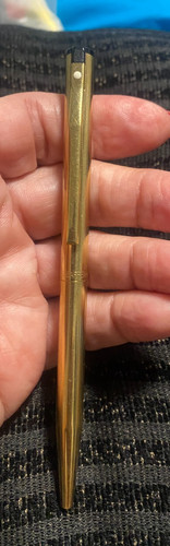 Vintage Sheaffer Pen White Dot 23K Gold Electroplated