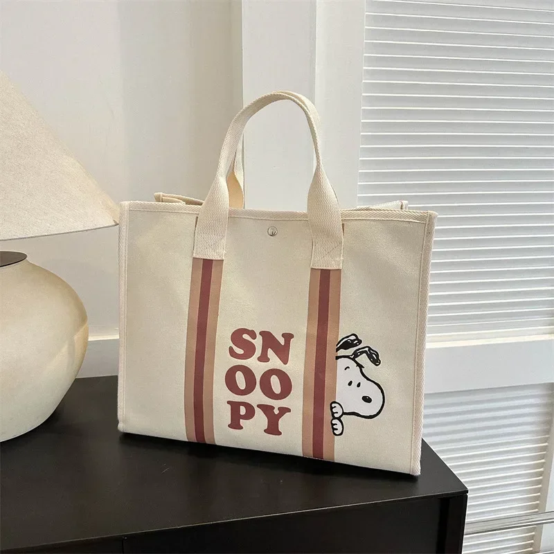 Canvas Snoopy Handbag – Fashion Casual Large Capacity Cartoon Travel Tote Bag
