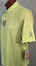 PGA Tour Pro Series s/s Moisture WICKING, UPF 50 POLO sz XL GREEN FLASH