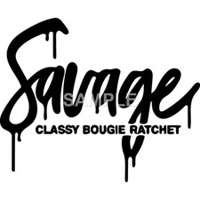 Savage Decal Sticker Car Truck Window Vinyl (any color)