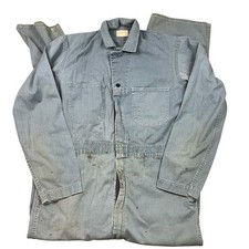 Vintage 1950s standard Seattle herringbone blue to workwear overalls