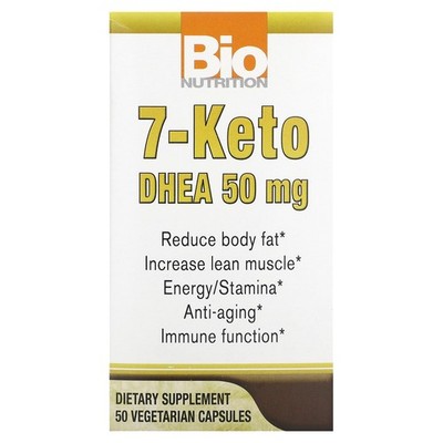 2 X Bio Nutrition, 7-Ceto DHEA, 50 mg, 50 Vegetarian Capsules-Worldwide
