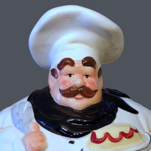 Vintage Italian Chef Cookie Jar and Serving Plate New Home & Garden Party - Imagen 3 de 13