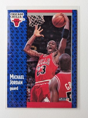 Michael Jordan #29 1991 Fleer NBA Basketball Trading Card Chicago Bulls