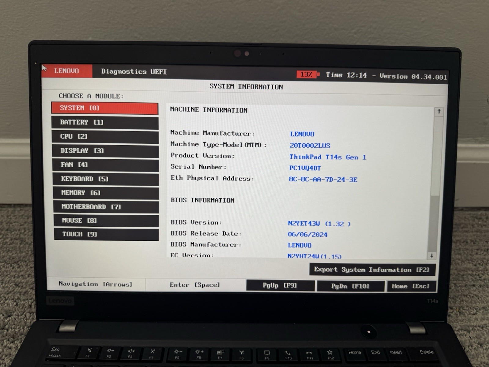 lenovo thinkpad t14s, 14-Inch Laptop, with Intel Core i7-10510U