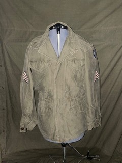 Original US M1943 M43 Field Jacket WWII WW2 Era Sergeant 3rd infantry patch 34R