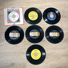 Lot Of 7 Country 45s Twitty Wynette Cramer Sloane Daniels