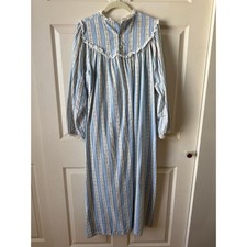 Lanz of Salzburg Heritage Tyrolean Traditional Flannel Nightgown Est Size XL