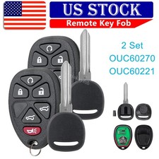 2 Remote Fob Ignition Key B111-pt For 2007-2014 Chevy Tahoe Traverse Gmc Yukon
