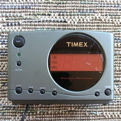 Timex Message Recorder Alarm Clock with Nature Sounds T138B OLD STOCK VHTF WORKS