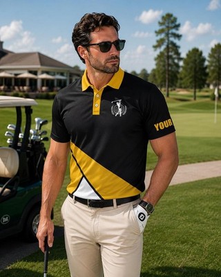 Custom Golf Polo Shirt Weekend Forecast Golf With Chance of Beer Gift for Men
