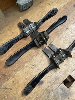 Set 3 Preston 1387A Circular Ovolo Shaves 1/4  3/8  1/2  Vintage Moulding Tools