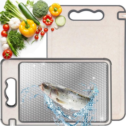 ZYBIDEAL 2025 New Upgrade Titanium Cutting Board, Double Sided Food-Grade Cut...