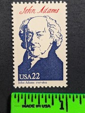 John Adams 1986 President Poster Stamp