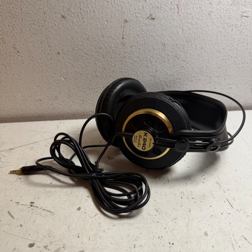 VTG AKG K240 Monitor Black Wired 3.5mm Jack Over-Ear 600-ohm Studio Headphones