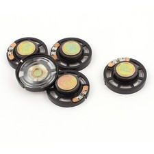 5Pcs 0.25W 8 Ohm Internal Magnet Mini Loudspeaker Speakers Silver