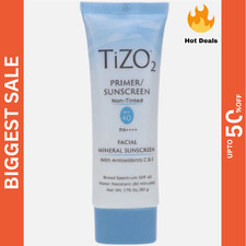 TIZO 2 Facial Mineral Primer/Sunscreen Non Tinted SPF 40 Water Resistant 1.75 oz