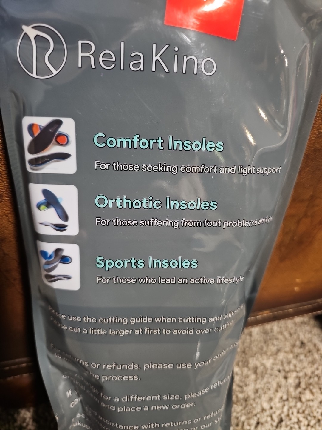 как выглядит Rela Kino Comfort,Orthotic Sports Insoles Unisex L Design In Japan New фото
