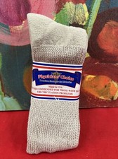 PHYSICIANS CHOICE Diabetic Men  s Crew Socks 3 Pr Tan Size 9-11 New