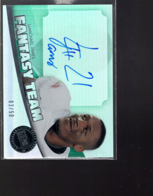 B3985-2012 Press Pass Showcase Fantasy Team Au Silber # Ftlj Lamichael James /