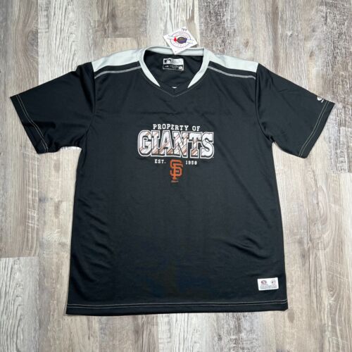 San Francisco Giants Shirt Men's Large Black Short Sleeve MLB Baseball Tee NEW