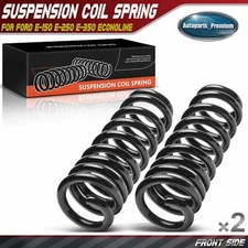 2pcs Front Left and Right Side Coil Spring for Ford E-150 Econoline E-250 E-350