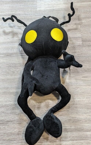 Kingdom Hearts Shadow Heartless Plush Backpack Black Small Adjustable Antennae