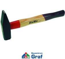 HaWe 6.0300 Hammer Schlosserhammer Rotband-Plus, Hickory-Stiel, 300 g /#857246