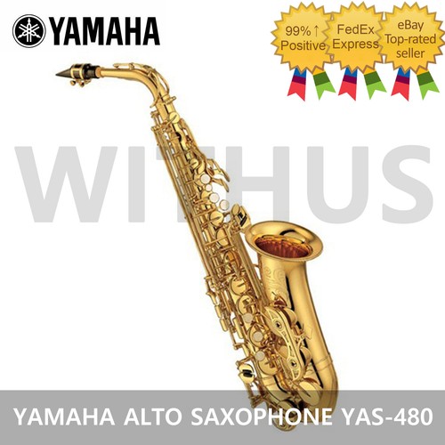 Yamaha YAS480 Standard Alto Saxophones Gold with Hardcase Genuine with Warranty eBay
