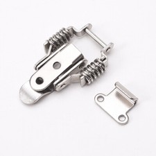 58mm pring Loaded Toggle Latch Catch Hasp Suitcase Case Chest Tool Box Silver
